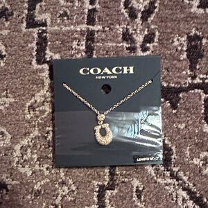 Coach Gold Pendant Necklace